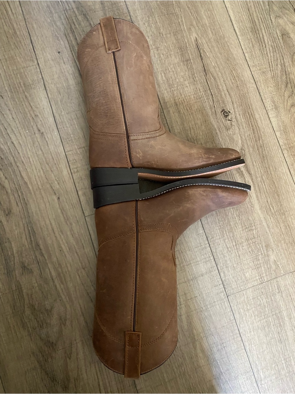NWOB Laredo Ladies Brown Distressed Roper Boot 28-6923 Size 8M - Picture 6 of 9